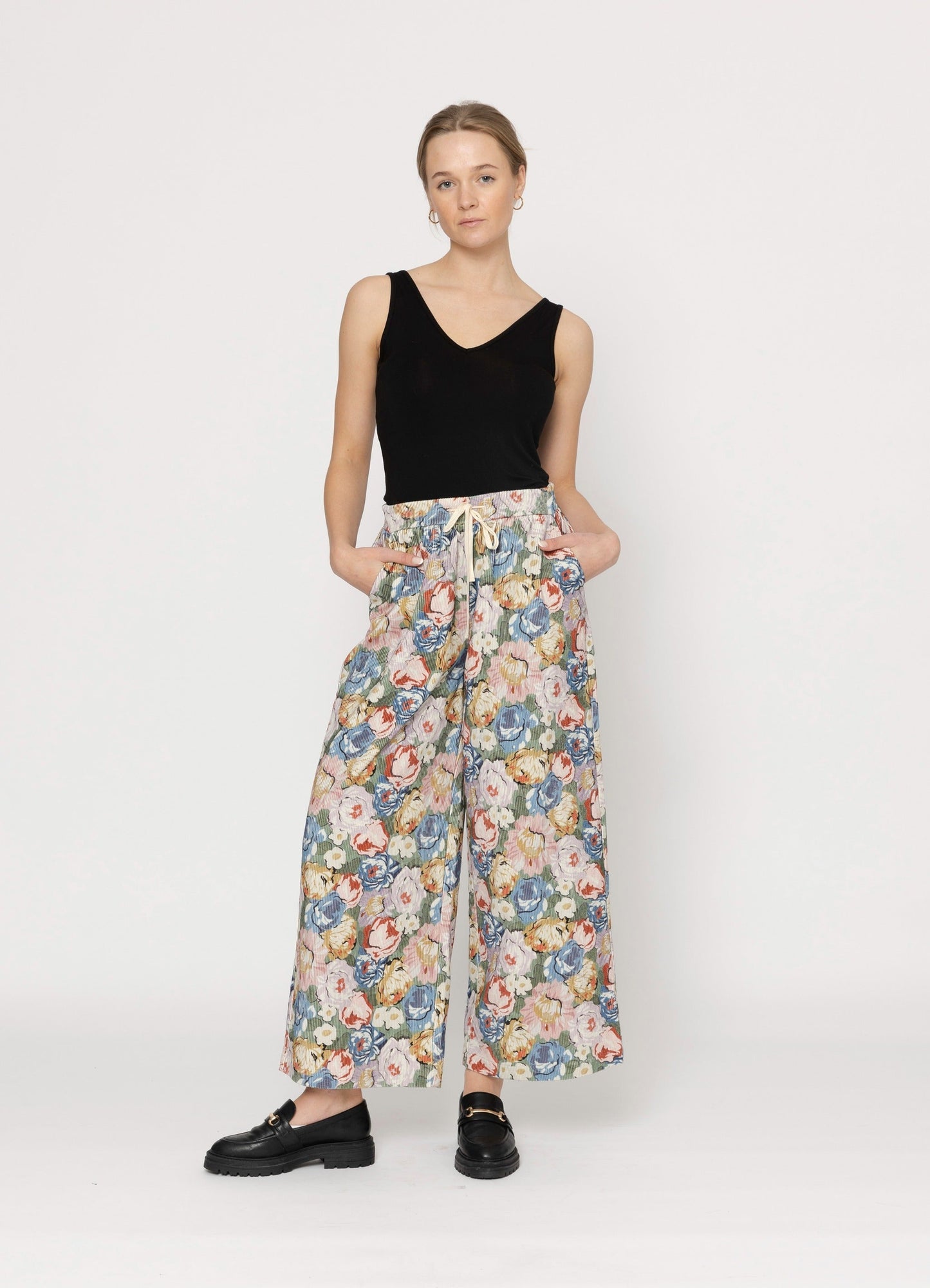 Darci Pants - Corduroy Print