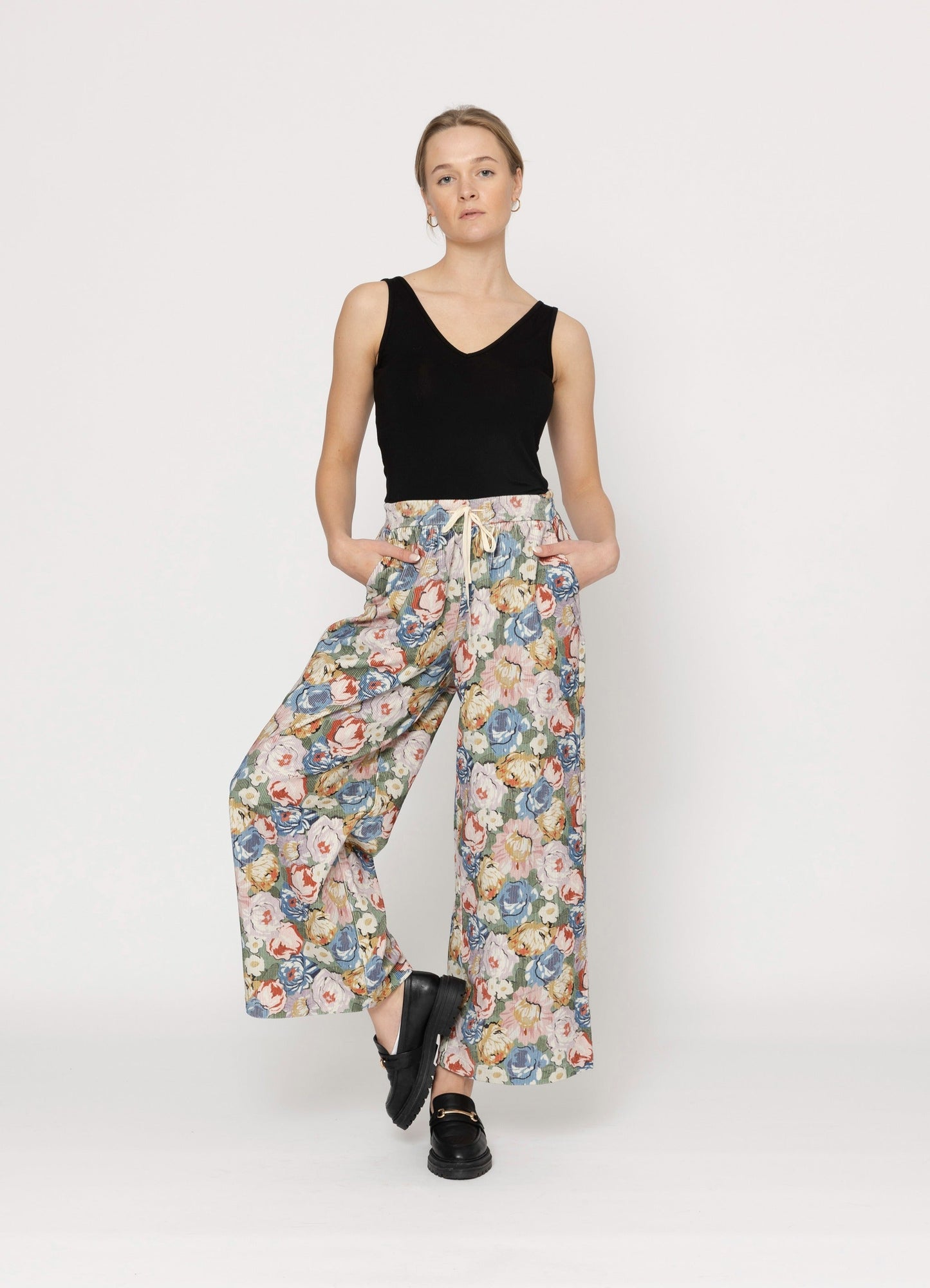 Darci Pants - Corduroy Print