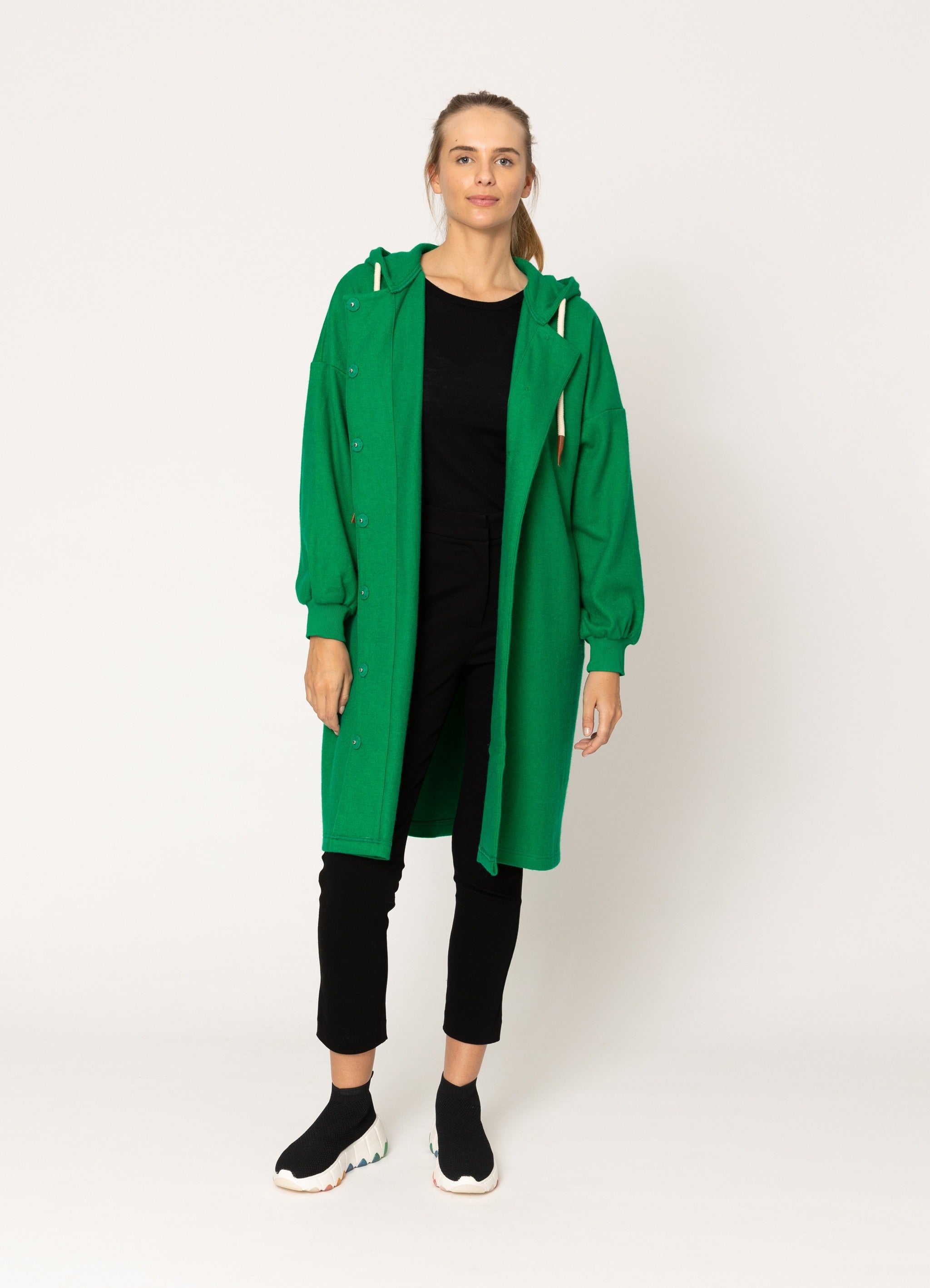 Green hotsell felt coat